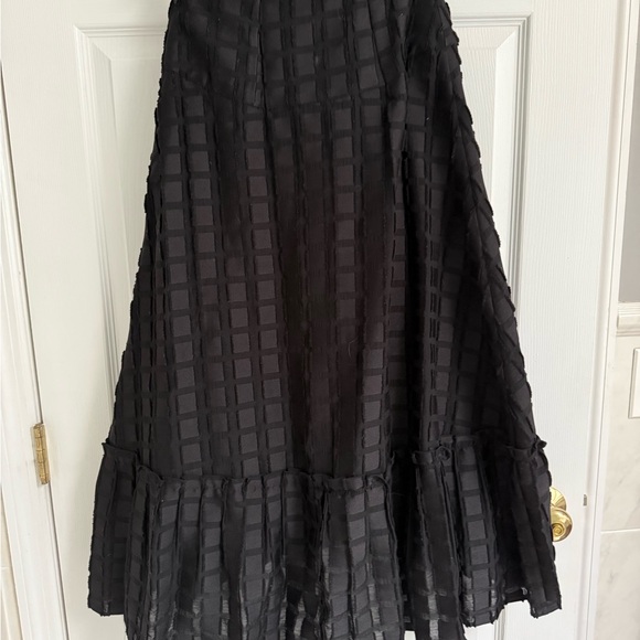 Anthropologie Maeve Merida Flounced Hi- Lo Textured Midi Skirt - Size 4 - Picture 2 of 8